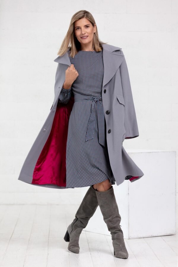 Midi ilgio stilingas klasikinis paltas internetu - Tauri Look